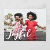 fröhliche Weihnachtskarte Postkarte (Vorderseite)