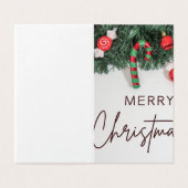 fröhliche Weihnachtskarten (Außenseite Aufgefaltet)