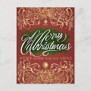 fröhliche Weihnachtskarten Feiertagspostkarte