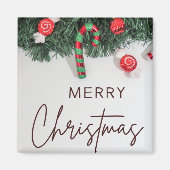 fröhliche Weihnachtskarten Magnet (Vorne)