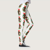 fröhliche Weihnachtskobra-Schlange Leggings (Rechts)