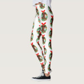 fröhliche Weihnachtskobra-Schlange Leggings (Links)