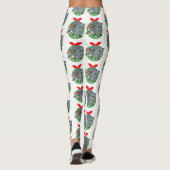 fröhliche Weihnachtslieder-Leggings Leggings (Rückseite)