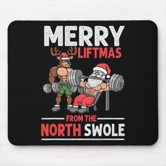 Fröhliche Weihnachtsliftmen aus dem Nordschweizer  Mousepad (Vorne)