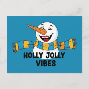 Fröhliche Weihnachtsmann-Vibes Postkarte