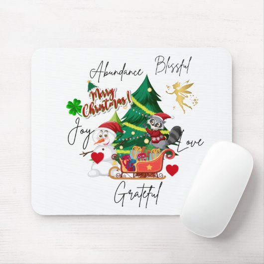 Fröhliche Weihnachtsmauspad | Geschenk für den Sch Mousepad (Mit Mouse)