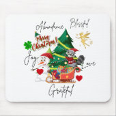 Fröhliche Weihnachtsmauspad | Geschenk für den Sch Mousepad (Vorne)