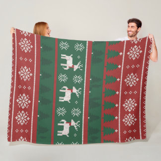 Fröhliche Weihnachtsmomente Fleecedecke