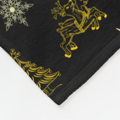 fröhliche Weihnachtsnachtsvorlage Fleecedecke (Ecke)