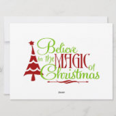 Fröhliche Weihnachtsnominierungen - Flachkarte Feiertagskarte (Rückseite)