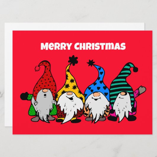 Fröhliche Weihnachtsnominierungen - Flachkarte Feiertagskarte (Vorne/Hinten)