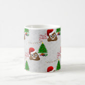 fröhliche Weihnachtspoo emoji Kaffeetasse (Mittel)