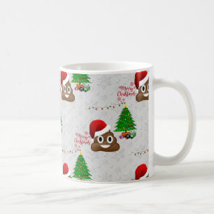 fröhliche Weihnachtspoo emoji Kaffeetasse