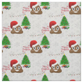 fröhliche Weihnachtspoo Emoji Stoff (Muster)