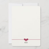 Fröhliche Weihnachtsrobben und Red Bow Arched Feiertagskarte (Rückseite)