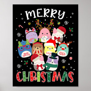 Fröhliche Weihnachtsscherze Squad Mallow Girls Boy Poster
