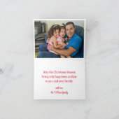 fröhliche Weihnachtsschmuck Foto stilvoll Feiertagskarte (Innenseite)