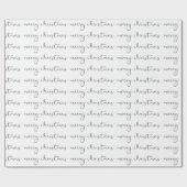 fröhliche Weihnachtsschrift Geschenkpapier (Flach)