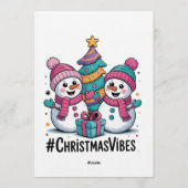 Fröhliche Weihnachtsstimmung Einladung (Rückseite)