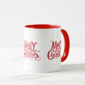 Fröhliche Weihnachtsstimmung Tasse (VorderseiteRechts)