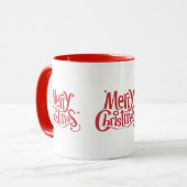Fröhliche Weihnachtsstimmung Tasse (Vorderseite Links)