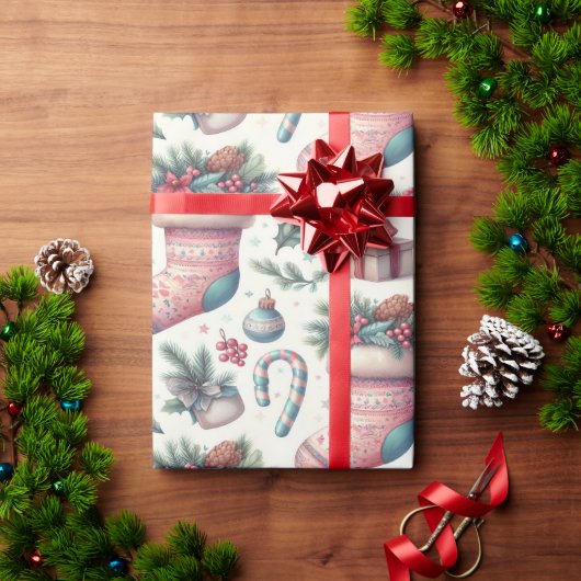 Fröhliche Weihnachtsverpackung Geschenkpapier (Feiertagsgeschenk)