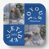 Fröhliche Weihnachtszeit 2 Foto Pappteller (Vorderseite)