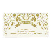 Fröhliche Weihnachtszeit Jugendstil Floral Feierta (Vorne)