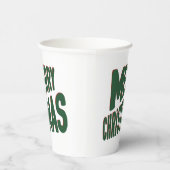 Fröhliche Weihnachtszeitungen Pappbecher (Rechts)