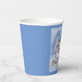 Fröhliche Weihnachtszeitungen Pappbecher (Rechts)