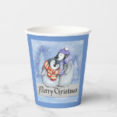 Fröhliche Weihnachtszeitungen Pappbecher (Vorderseite)