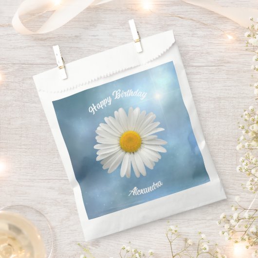 fröhliche Weiße Daisy Geschenktütchen (Ausgeschnitten)