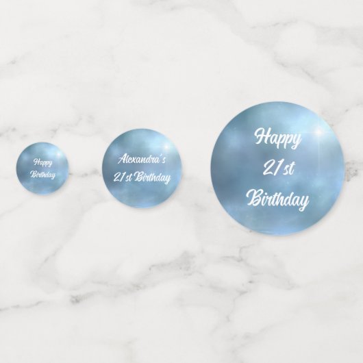 fröhliche Weiße Daisy Konfetti (Rückseiten)