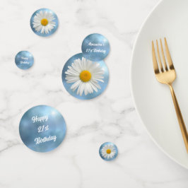 fröhliche Weiße Daisy Konfetti