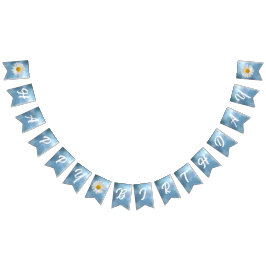 fröhliche Weiße Daisy Wimpelkette