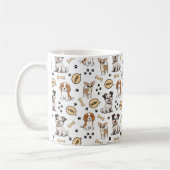 Fröhliche Welpenparade Kaffeetasse (Links)