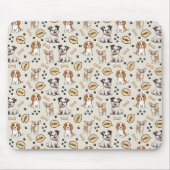 Fröhliche Welpenparade Mousepad (Vorne)