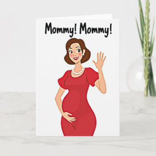 Fröhliche werdende Mamma Karte