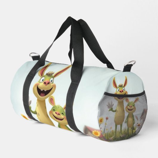 Fröhliche Wiesengang – Bunte Tierfreunde im Frühli Duffle Bag