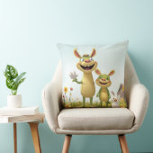 Fröhliche Wiesengang – Bunte Tierfreunde im Frühli Kissen (Stuhl )