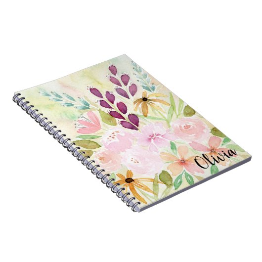 Fröhliche Wildblume Notizblock (Rechte Seite)