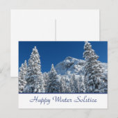 Fröhliche Winter-Sonnenwende-Postkarte Postkarte (Vorne/Hinten)