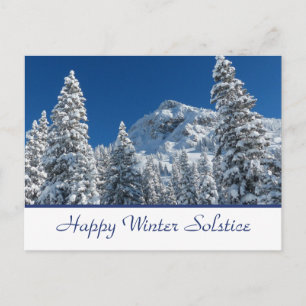 Fröhliche Winter-Sonnenwende-Postkarte Postkarte
