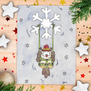 Fröhliche Wintertage Grußkarte von Nicole Janes Postkarte
