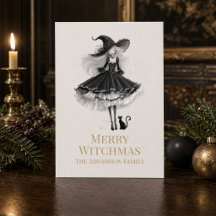 Fröhliche Witchmas-Dunkle Gothic-Hexen-Weihnachtsk