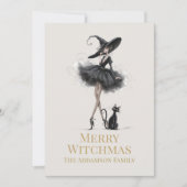Fröhliche Witchmas-Goth-Weihnachtskarte Feiertagskarte (Vorderseite)