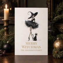 Fröhliche Witchmas-Goth-Weihnachtskarte