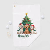 Fröhliche Woofmas (2) Golfhandtuch (Insitu)