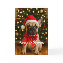 Fröhliche Woofmas Französische Bulldogge Weihnacht