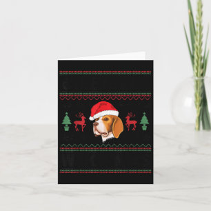 Fröhliche Woofmas hässliche Weihnachten Beagle Xma Karte